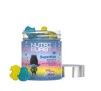 Nutriburst TROLLS SuperKidz - Chewable Multivitamin for Health, Growth & Development - 13 Essential Nutrients: Vitamin A, B12 C, D3, E, Iron, Omega-3 - Vegan + Sugar Free - Orange Flavour - 60 Gummies