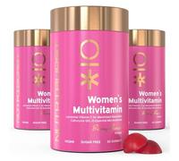 Nutriburst Women’s Multivitamin Multipack - Hormone Regulation & Collagen Formation - Contains 15 Micronutrients; B5, B6, B12, C, D - Vegan & Sugar Free - 3 x 60 Berry Gummies - 3 Mon Supply
