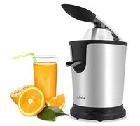 NutriChef Electric Juicer Citrus - Stainless Steel Orange Juicer Machine with Manual Press Handle, Adjustable Pulp Filter, Dishwasher Safe, Compact Juice Extractor for Home Kitchens