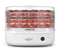 Nutrichef Food Dehydrator Machine | Dehydrates Beef Jerky, Meat, Food, Fruit, Vegetables & Dog Treats | Great For At Home Use | High-Heat Circulation for Even Dehydration | 5 Easy to Clean Trays