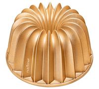 Nutrichef French Wreath Fluted Bundt Cake Pan, Extra Thick and Non Stick Aluminum Bakeware with 2 Layers of Non Stick Coating for Easier Release, Uniform Baking and Browning