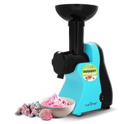 Nutrichef NCIM30 Electric Maker Fruit Sorbet Machine Makes Healthy Vegan Ice Cream Desserts, Soft Serve Gelato, Smoothie, Slushie, Frozen Dairy Free Yogurt w/Recipe Book