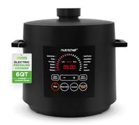 NutriChef Pressure Cooker Electric Multi Cooker 6L - 12 in 1 Multicooker Digital One Pot Cooker with Presets, Non Stick Inner Pot, Adjustable Time & Temperature, White