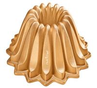 NutriChef Spring Water Fluted Bundt Cake Pan, Extra Thick and Non Stick Aluminum Bakeware with 2 Layers of Non Stick Coating for Easier Release, Uniform Baking and Browning