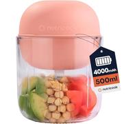 Nutricook Choppi Cordless Rechargeable Chopper, Pulse & Steady Modes, 5 Colours, 500ml, BPA Free, 4000mAh Battery, Quad Blade, 2 Years limited Warranty (Canyon Sunset)