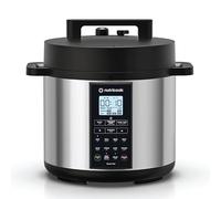 Nutricook Smart Pot 2 Prime 1000 Watts - 8 Appliances in 1, Pressure Cooker, Sauté Pot, Slow Cooker, Rice Cooker, Cake Maker, Steamer, Yogurt Maker and Food Warmer, 6L, Brushed Stainless Steel