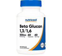 Nutricost Beta Glucan 500mg 1,3/1,6 D-Glucan, 60 Vegetarian Capsules - Gluten Free, Non-GMO