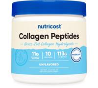 Nutricost Collagen Peptides Powder 4 oz (Unflavored) Type I, Type III Collagen - Grass-Fed, Gluten Free and Non-GMO