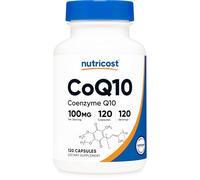 Nutricost CoQ10 100mg, 120 Vegetarian Capsules, 120 Servings - High Absorption, Vegetarian, Non-GMO, Coenzyme Q10