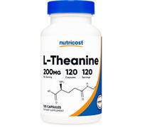 Nutricost L-Theanine 200mg, 120 Capsules, Double Strength - Non-GMO, Gluten Free