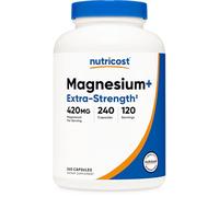 Nutricost Magnesium+ Extra Strength 420mg, 240 Capsules - 120 Servings. Magnesium Oxide and Glycinate - Non-GMO, Gluten Free, Vegan Friendly