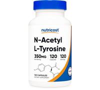 Nutricost N-Acetyl L-Tyrosine (NALT) 350mg, 120 Capsules - Gluten Free, Non-GMO