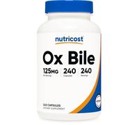 Nutricost Ox Bile Capsules 125mg, 240 Premium Capsules - Non-GMO, Soy Free, Gluten Free