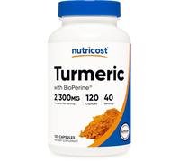 Nutricost Turmeric Curcumin with BioPerine and 95% Curcuminoids, 2300mg, 120 Capsules, Veggie Capsules, 767mg Per Cap, 40 Servings, Gluten Free, Non-GMO