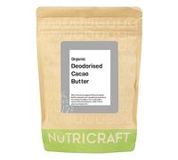NutriCraft 1kg Organic Peruvian Deodorised Cacao Butter - Food grade - chocolate making, skincare ingredient.