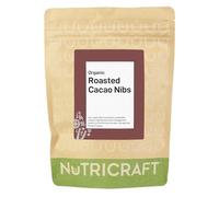 NutriCraft 1kg Organic Roasted Cacao Nibs from Peruvian Criollo Beans, Natural, No Added Sugar, For Baking, Snacking, Granola and Smoothie Bowls