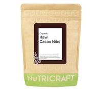 NutriCraft Organic Raw Cacao Nibs - 500g, 75% Criollo Cacao Beans, Made from Aromatic Beans, Superfood for Smoothies & Baking, Chocolate Making, High Nutrient, Rich Antioxidants