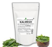 Nutrics® 10,000mg (per capsule) KALMEGH EXTRACT 120 V Capsules - 20% Andrographolide Strong One A Day - Andrographis paniculata Green Chiretta - 100%Pure No fillers (120 V Capsules (4 months supply))