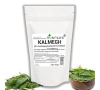 Nutrics® 10,000mg (per Capsule) KALMEGH Extract 60 V Capsules - King of Bitters 20% Andrographolide - Strong One A Day - Andrographis paniculata Green Chiretta - 100% Pure - No fillers (60)