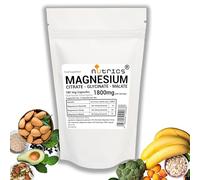 Nutrics® 1800mg 3 in 1 Magnesium GLYCINATE + Citrate + Malate Complex 180 V Capsules - 100% Pure Free from fillers, Binders & Bulking Agents (180)