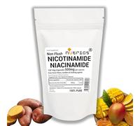 Nutrics® 500mg x 120V Capsules Vitamin B3 Non Flush NIACINAMIDE NICOTINAMIDE 100% Pure - Strong One A Day - Free from fillers Binders & Bulking Agents (120)