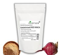 Nutrics® 50g GELATINISED RED MACA Root Extract Vegan Powder - Peruvian Ginseng - No Additives 100% Pure - Free from fillers Binders & Bulking Agents (50g)
