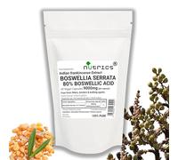 Nutrics® 9000mg (per Capsule) BOSWELLIA SERRATA Extract 80% Boswellic Acid 30 V Capsules - Indian Frankincense - 100% Pure, No fillers, Binders or Bulking Agents