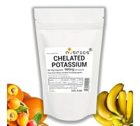Nutrics® 900mg (per Capsule) CHELATED Potassium GLUCONATE 60 V Capsules 100% Pure - Free from fillers Binders & Bulking Agents - (60)