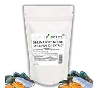 Nutrics® Green Lipped Mussel Extract Capsules 7,000mg per Capsule 15% Lipids 10:1 Extract 100% Pure No Fillers Binders or Bulking Agents 30 Capsules