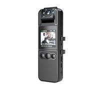 NutriEss 1080P HD Body Camera with Rotatable Lens Infrared Night Vision One Alarm Long Battery Life for Law Enforcement Delivery Personal Security