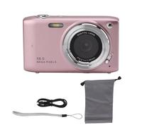 Nutriess 4K Digital Camera 58MP HD 2.88 Inch IP S Screen 16X Zoom Autofocus Compact Pocket Camera Travel Photography Vlog Teens (Roseate)