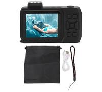 Nutriess 4K Underwater Camera 65MP Autofocus Dual Screen 2.88in 1.44in 2500mAh 33FT Impermeable Digital Camera for Snorkeling and Diving (Black)