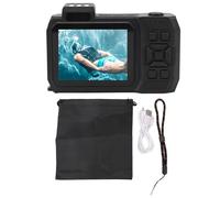 Nutriess 4K Underwater Camera 65MP Autofocus Dual Screen 2.88in 1.44in 2500mAh 33FT Impermeable Digital Camera for Snorkeling and Diving (Orange)