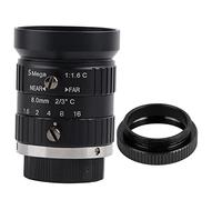 Nutriess 5MP HD Camera Lens 8mm Focal Length Manual Aperture C Mount CCTV Lens for Enhanced Image Clarity