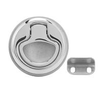 NutriEss Boat Hatch Cam Latch 44mm Flush Mount 316 Stainless Steel Pull Handle for Marine Yacht RV Locker Durable Secure Fit