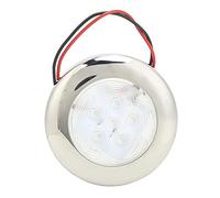 NutriEss LED Ceiling Lamp Dome Light IP66 High Brightness Indoor Lighting Stainless Steel Blue LED For Boat Yacht RV Interior 2.8 x 0.35 Inches
