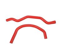 NutriEss Radiator Coolant Hose Kit High Temperature Silicone Water Hose for YFZ350 Banshee 350 ATV 1987 to 2006 Replacement Parts 2 Pack (Red)