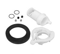 NutriEss RV Toilet Water Valve Kit 42049 Durable Leak Proof Replacement Seal Parts Complete Set for Aqua Magic Style II Permanent Toilet ABS Rubber 9PCS