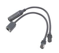 Nutriess Satellite RJ45 Adapter Gen3 V3 Rectangular 1200Mbps Plug Play IP68 Proof 2pcs Extension Cable Converter High Speed Networking