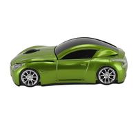 NutriEss Sport Car Cordless Mouse 1600DPI Optical Sensor Stylish Gaming Accessory for Laptop Desktop Computing Systems (Green)