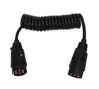 NutriEss Trailer Light Board Extension Cable 2m 7 Pin Plug Socket Adapter for Vehicles Caravans RVs