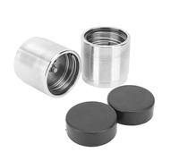 NutriEss Trailer Wheel Bearing Protectors Stainless Steel Universal Dust Covers Keep Water Dirt Road Grime Away for Boats Snowmobiles RVs ATVs Utility Trailers Fits 1.98in Hubs 2PCS