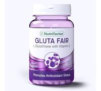 Nutrifactor Gluta Fair, Glutathione Supplement: Skin Brightening & Detox, 10x Absorption, Powerful Antioxidant for Radiant Glow - 30 Vegan Capsules