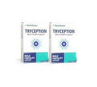 Nutrifactor Tryception Men’s Fertility Support, Boosts Sperm Count & Motility, Enhances Testosterone, Energy & Vitality, with Maca Root, Zinc, B12 & Selenium, 30 Vegan Capsules | Buy 1, Get 1 Free