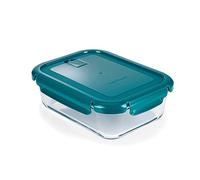 nutrifresh Airclip 650ml - Glass Food Container with Lid - Airtight Glass Meal Prep Storage Container - Leak Proof & BPA Free