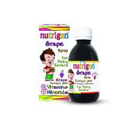Nutrigen Grape Syrup, in Real Grape Juice Packed with Vitamins and Minerals and Grape Extract. Helps Growth and Development and Weight Management of picky Eater Children, 200 mL