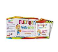 Nutrigen Instamixin unflavoured multivitamin Drink Powder for Children to add Vitamins Instantly to Any Drink. 12 Vitamins + 6 Minerals in a Sachet Making Daily Vitamin Intake Easy, 30 sachets