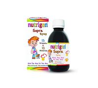Nutrigen Supra Multivitamin & Mineral Orange Flavoured Liquid for Kids - 13 Vitamins & 10 Minerals, Fills Micronutrient Gap, Supports Growth, Immunity, and Mental Performance, 200mL