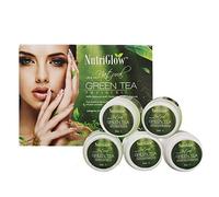 Nutriglow Green Tea Facial Kit 5-Pieces Skin Care Set for Deep Cleansing, Acne Prone, Oily Skin, 250Gm