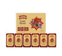 NUTRIGLOW NATURAL'S Advanced Pro Formula Gold Kesar Facial Kit for Glowing Skin Cleanup Kit for Radiant Shine Helps Tighten Pores, 60gm Multicolor